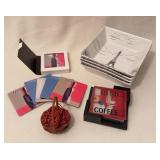 Paris-Themed Dish Set and Mixed Coasters