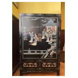 Chinese Style Lacquer Cabinet 13x26x40'