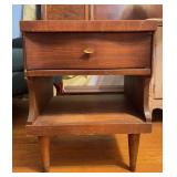 Wood Nightstand with Drawer, 23x18x15'