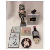 Lot / Nutcracker, Perfume Bottle Purse, and more