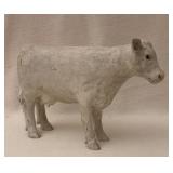 White Cow Figurine 7.5' Resin