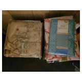 Tablecloths and Chair Slipcover Lot