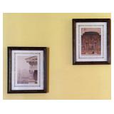 Framed Architectural Prints, 9x11'