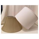 6 Assorted Fabric Lamp Shades