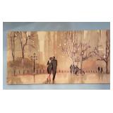 30x59' Wrapped Canvas City Scene Art
