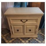Bernhardt Wood Nightstand with Drawer and Cup