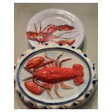 Lobster Serveware Set, Certified Intl. Plates