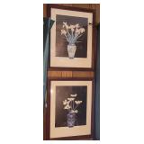 Elizabeth Harvey Signed Floral Prints Set