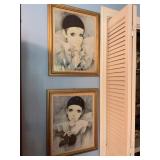 Pair Mira Fujita 16x20' Framed Prints