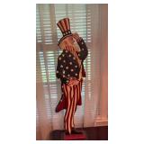 Painted Wood Uncle Sam Figurine