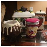 Decorative Ceramic Kitchen Canisters