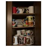 Porcelain and Ceramic Mug Collection