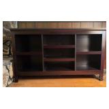 Wood TV Console, 54x14x32, Cord Holes