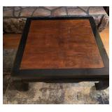 Square Wood Coffee Table, 40x40x17 Inches