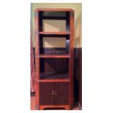 Vintage Chinese Red-Lacquered Etagere 64'