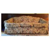 Clayton Marcus Floral Upholstered Sofa, 88'