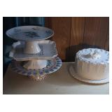 Ceramic Cake and Serving Plates
