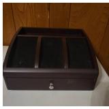 Wooden Watch and Jewelry Organizer Box