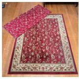 Floral Area Rugs, 53x70' and 25x57'
