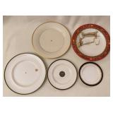 Porcelain Plates With Metal Cake Stand Parts