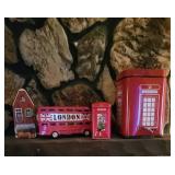 London-Themed Metal Tin Collection