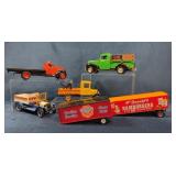 6 Die-Cast Model Trucks and Cars