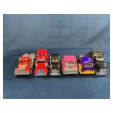 6 Toy Semi Truck Cabs Assorted Brands