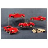 5 Diecast Sports Car Models
