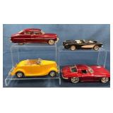 4 Diecast Model Cars Assorted Styles