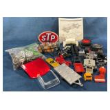 Model Car Parts Lot with STP Decal