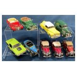 9 Diecast Classic Car Models