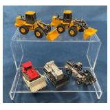 5 Diecast Construction Vehicles