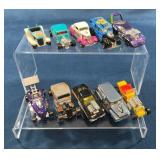 10 Assorted Diecast Hot Rod Cars