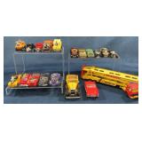 Die-Cast Toy Cars and Transporter