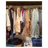 Complete Closet Lot: Clothing, Shoes, Storage