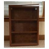 Handmade Wood Display Case With Glass Front