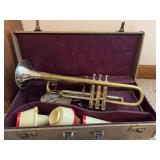 Selmer Trumpet with Case and Multiple Mutes
