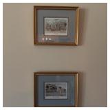 Framed Emerson 'Battery' Prints, 11'x9'