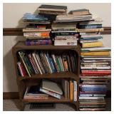 Books Collection With Wooden Bookshelf