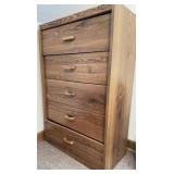 Wood 5-Drawer Dresser, 30x16x46 Inches