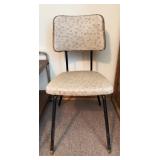 Mid-Century Metal Frame Chair with Damage