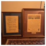 Two Framed Signed Art Prints by Kat Rodden