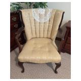 Upholstered Wood Frame Accent Chair