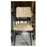 Mid-Century Metal Frame Chair With Damaged Seat