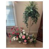 Miscellaneous Artificial Flower Arrangements