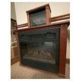 Electric Fireplace and Heat Surge Heater Set