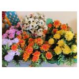 Artificial Flower Assortment, Mixed Colors