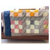 Handmade Patchwork Quilt, Multi-Pattern Fabric
