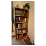 Wooden Bookcase 5 Shelf 29x11x71 Inch