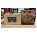 Cambria Crystal Bowl and Indiana Candy Box